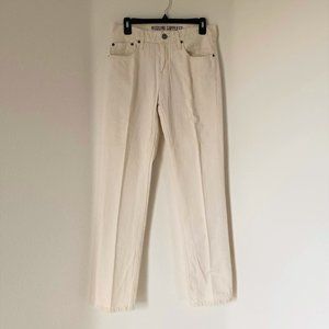 MOSSIMO - Men's Slim Fit, Straight Leg Jeans, Cream, 30x32